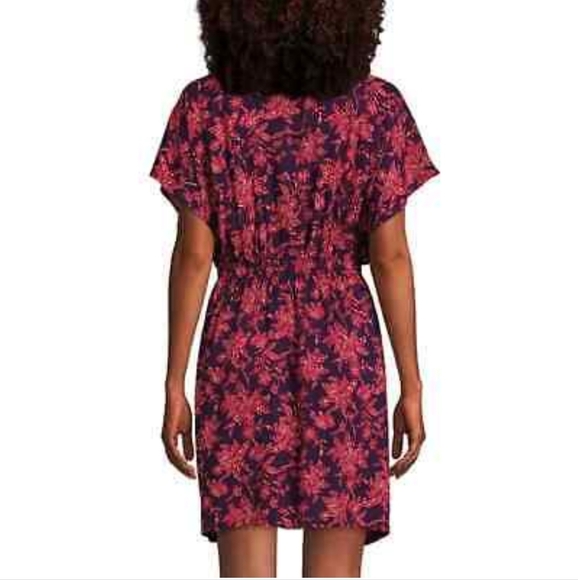 NWT Lands End Floral Print Cover Up Dress XL/XXL - Picture 3 of 11